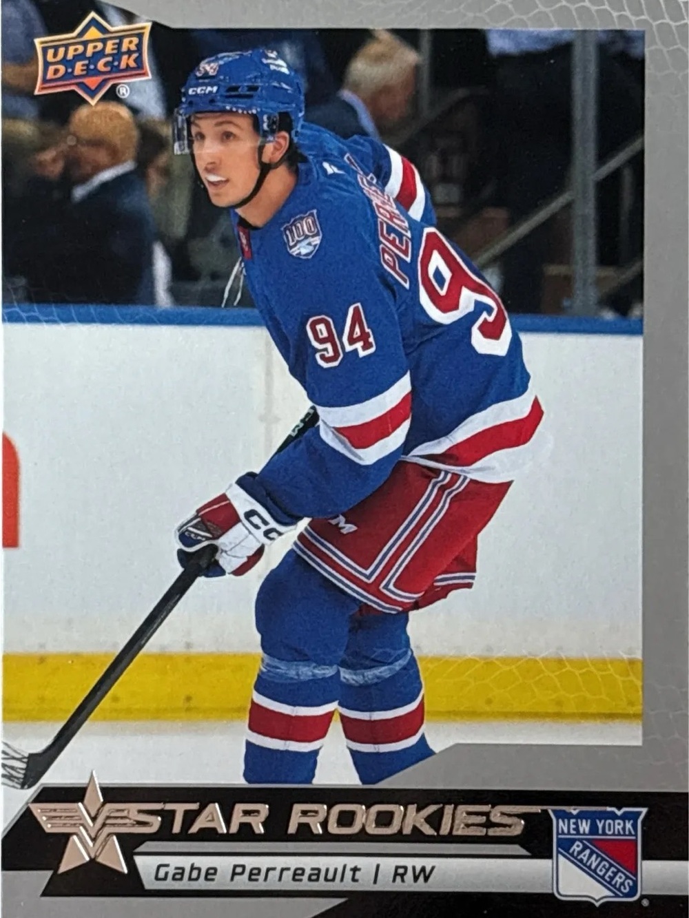 Upper Deck Gabe Perreault Rookie Trading Card